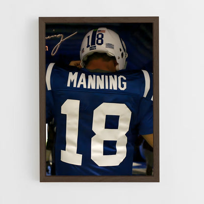 peyton-manning-1 cadre Bois foncé