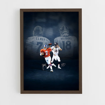 peyton-manning-2 cadre Bois foncé