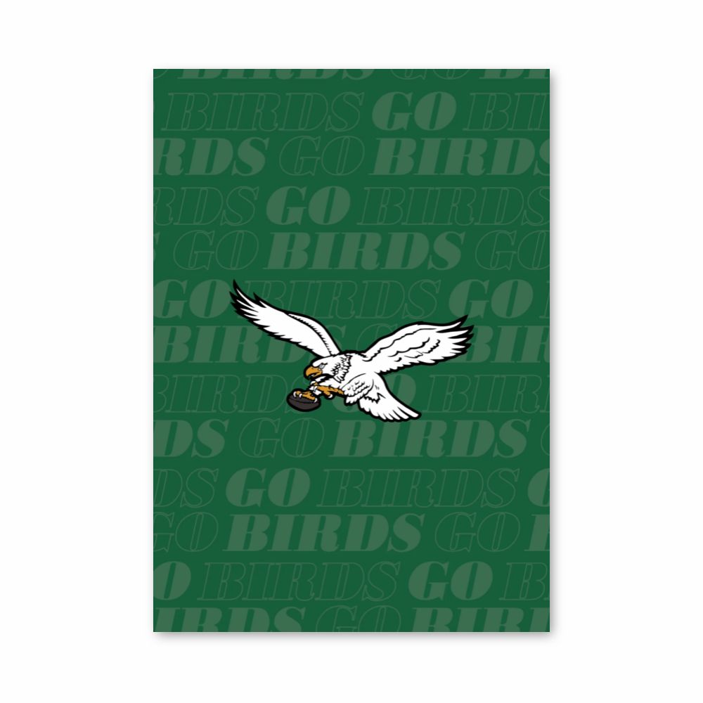 Poster con logo dei Philadelphia Eagles