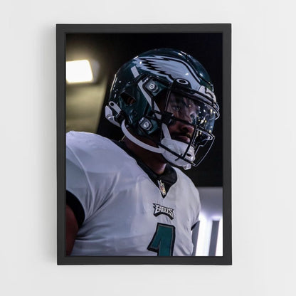 Poster del casco dei Philadelphia Eagles