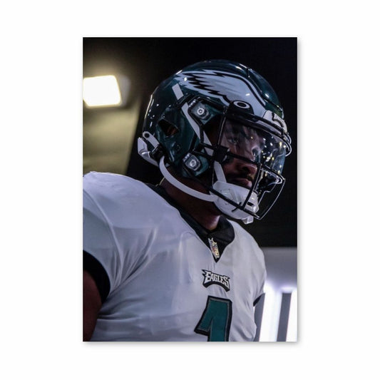 Poster del casco dei Philadelphia Eagles