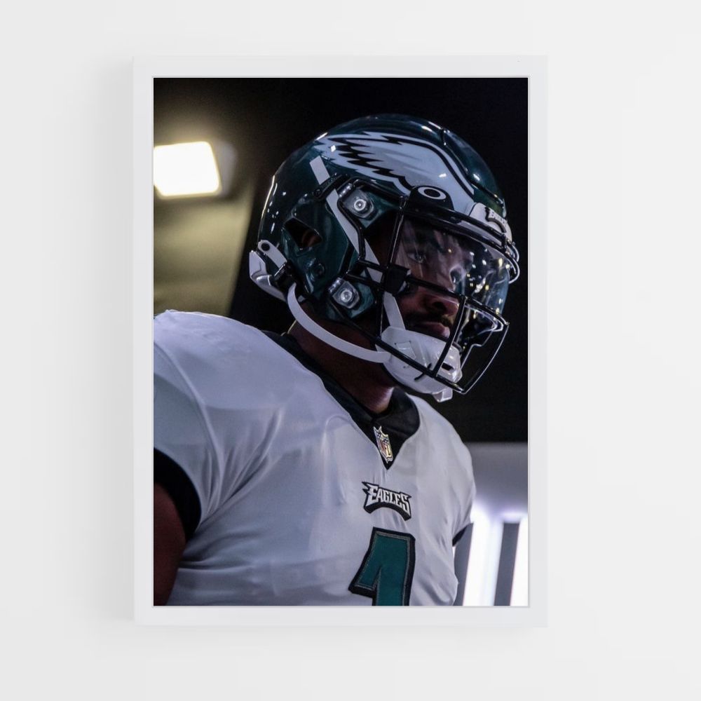 Poster del casco dei Philadelphia Eagles