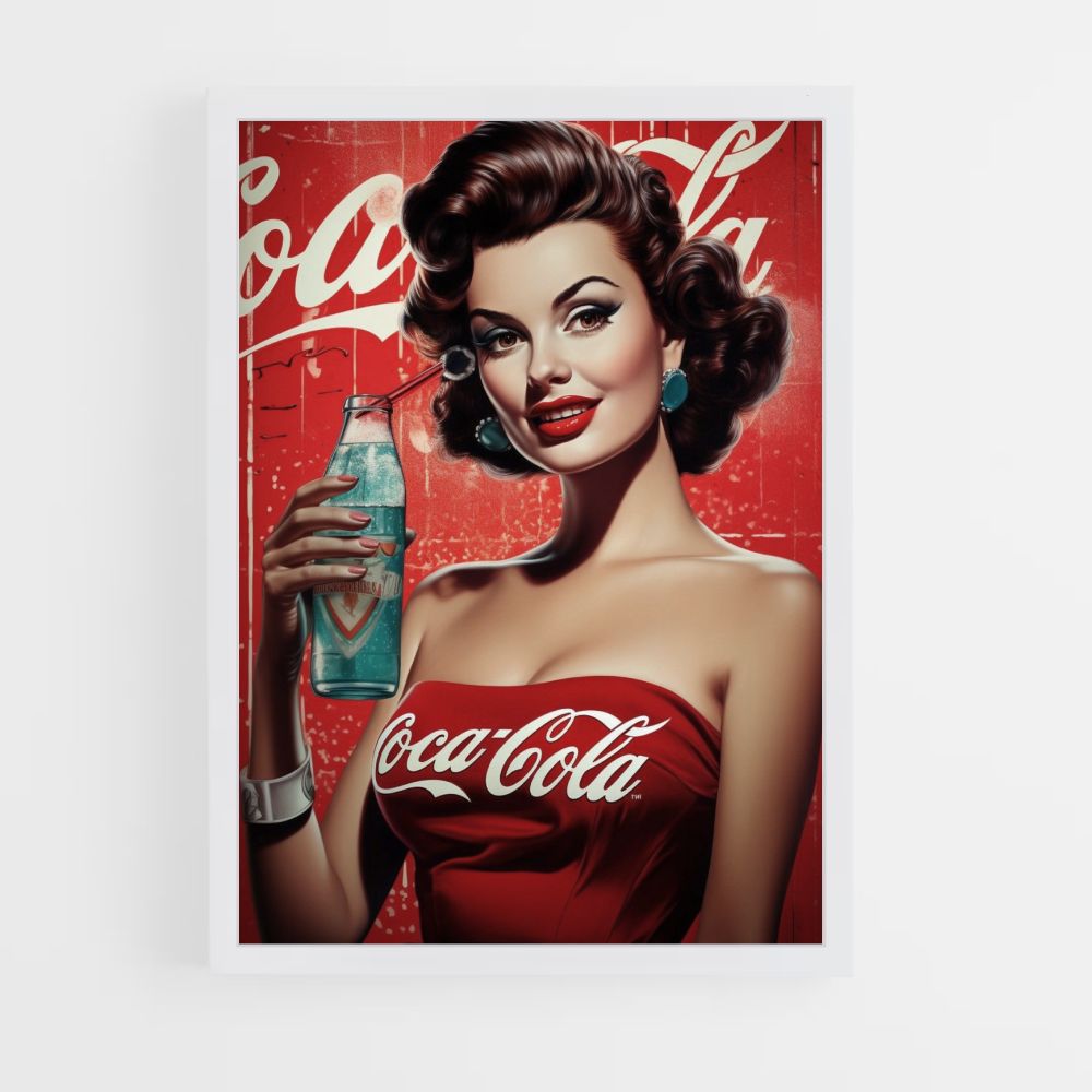 Poster Pin Up della Coca Cola