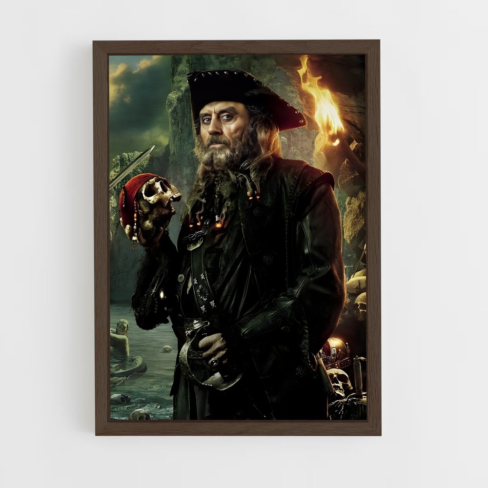 pirates-of-the-caribbean-4 cadre Bois foncé