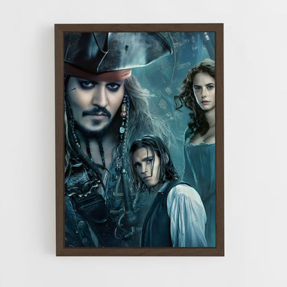 pirates-of-the-caribbean-5 cadre Bois foncé