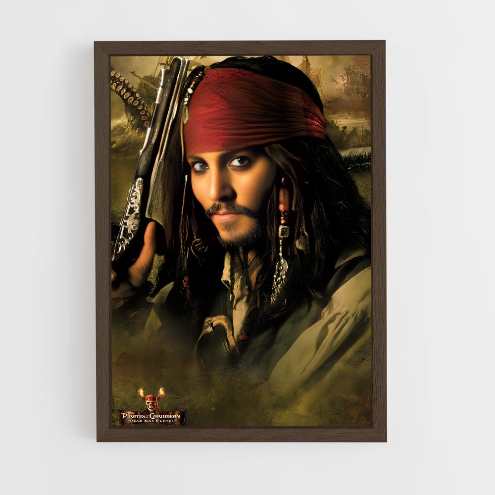 pirates-of-the-caribbean-6 cadre Bois foncé