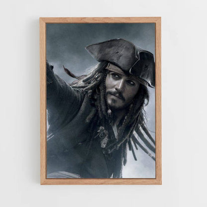 Poster Jack Sparrow grigio