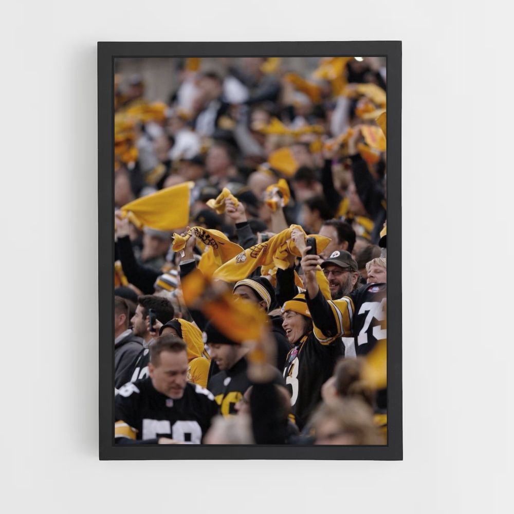 Poster dei sostenitori dei Pittsburgh Steelers