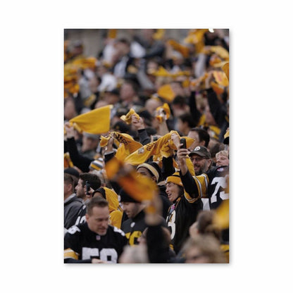 Poster dei sostenitori dei Pittsburgh Steelers