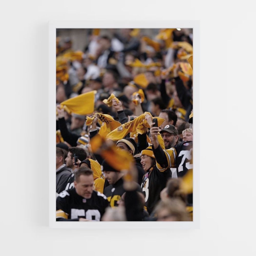 Poster dei sostenitori dei Pittsburgh Steelers