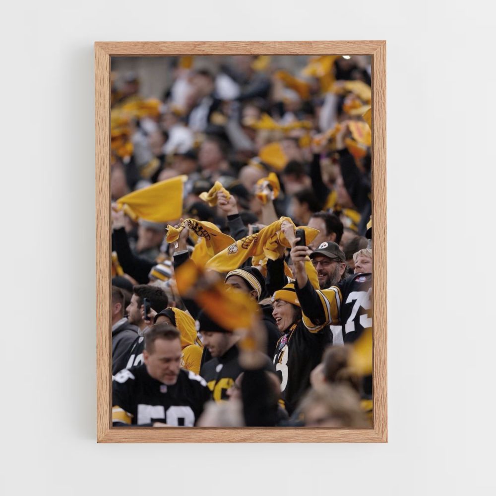 Poster dei sostenitori dei Pittsburgh Steelers