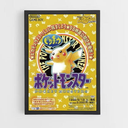 Poster Pikachu Giappone