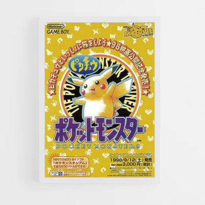 Poster Pikachu Giappone