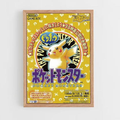 Poster Pikachu Giappone