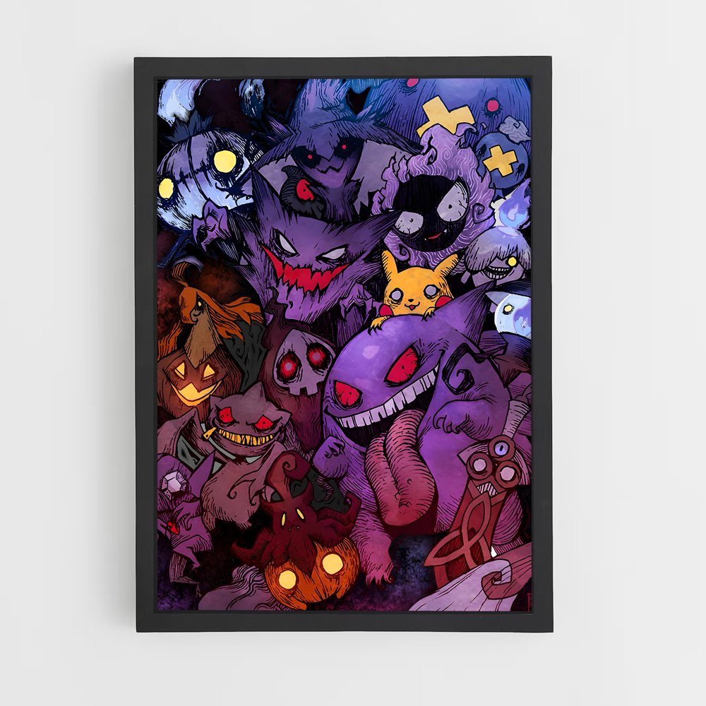 pokemon-10 cadre Noir