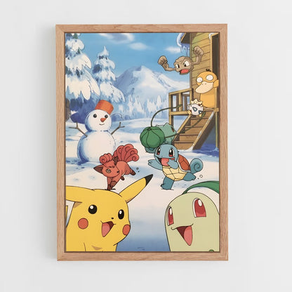 pokemon-13 cadre Bois clair