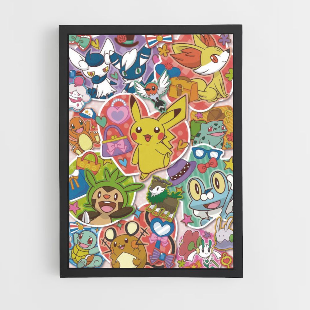 Poster Collage di Pokémon