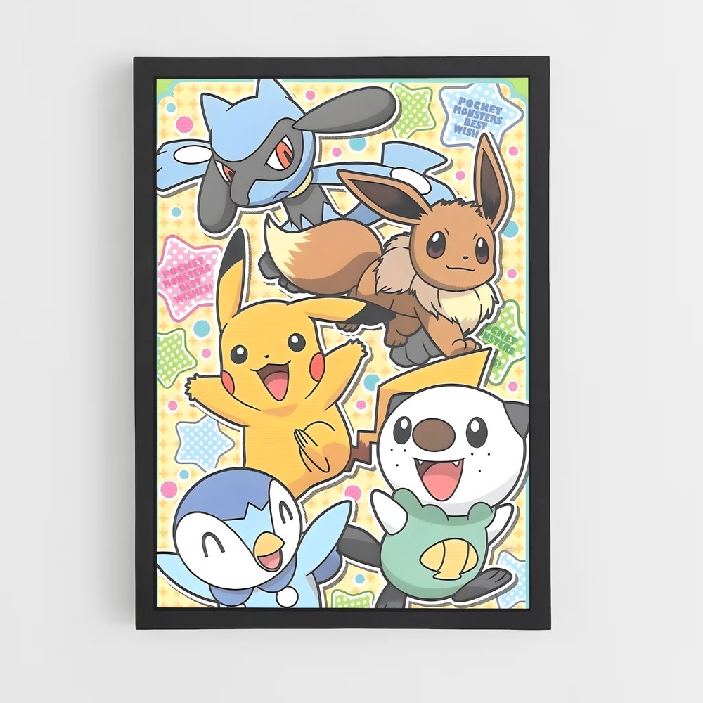 pokemon-15 cadre Noir