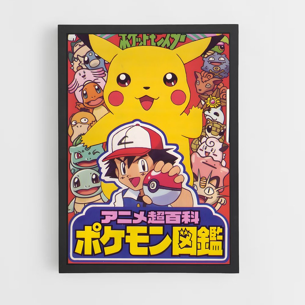pokemon-16 cadre Noir