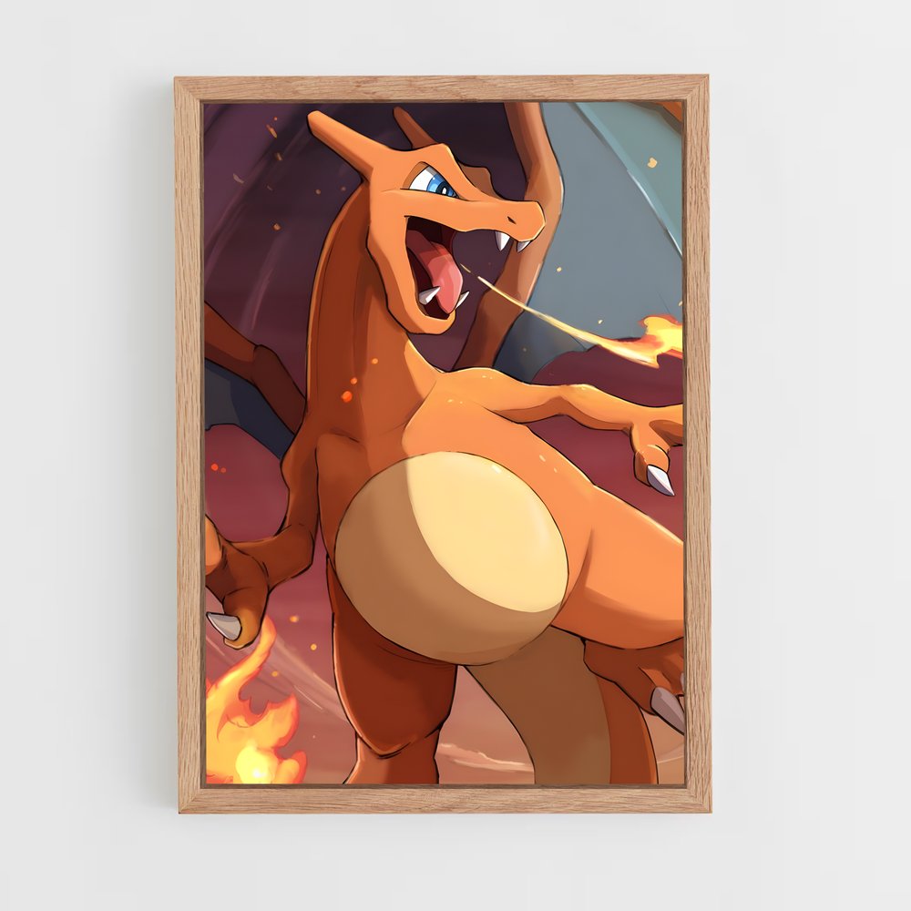 pokemon-18 cadre Bois clair