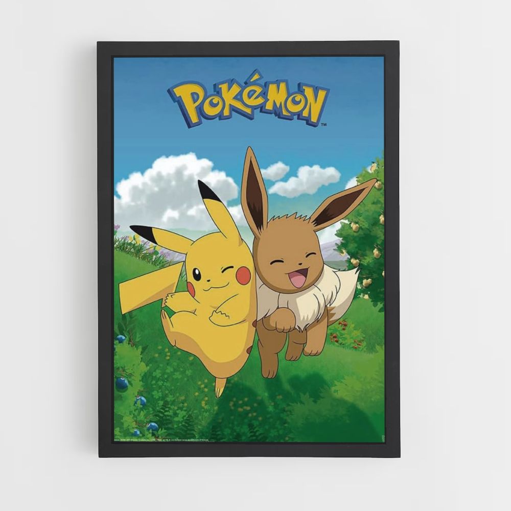 Poster Pikachu x Eevee