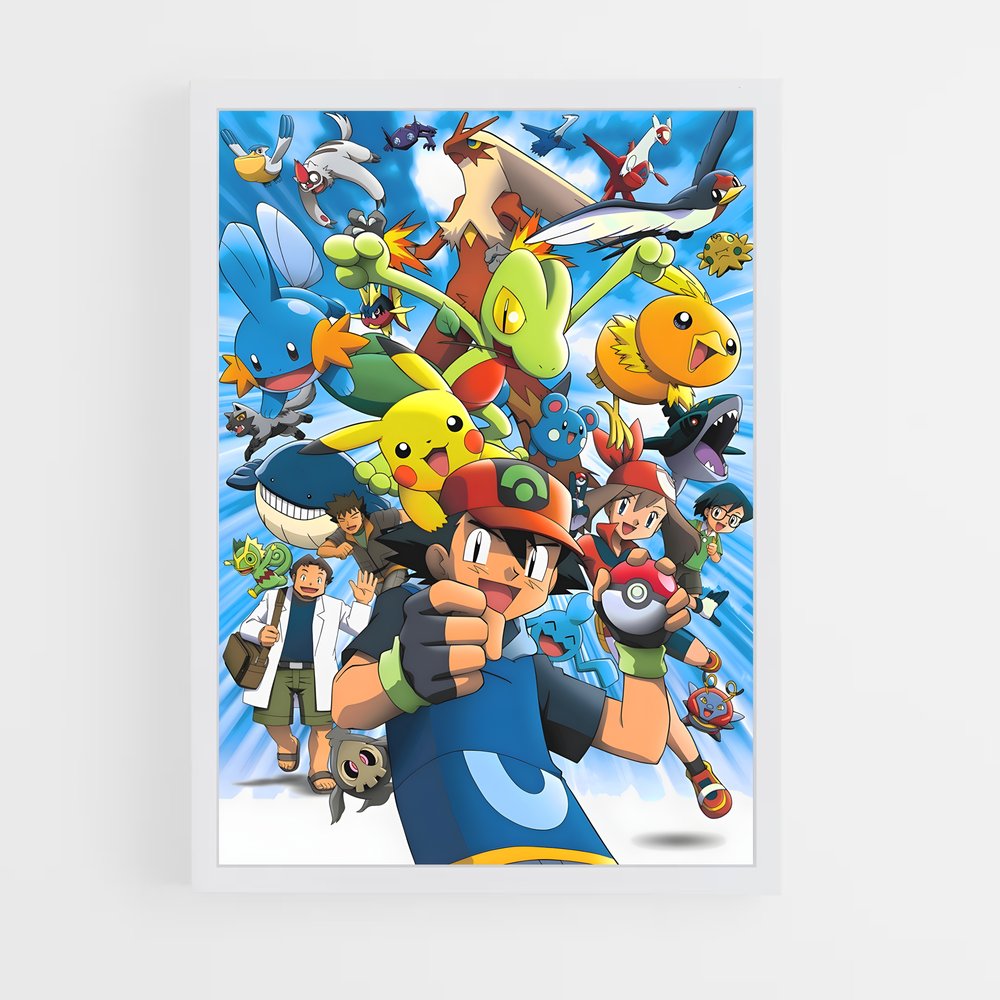 pokemon-4 cadre Blanc