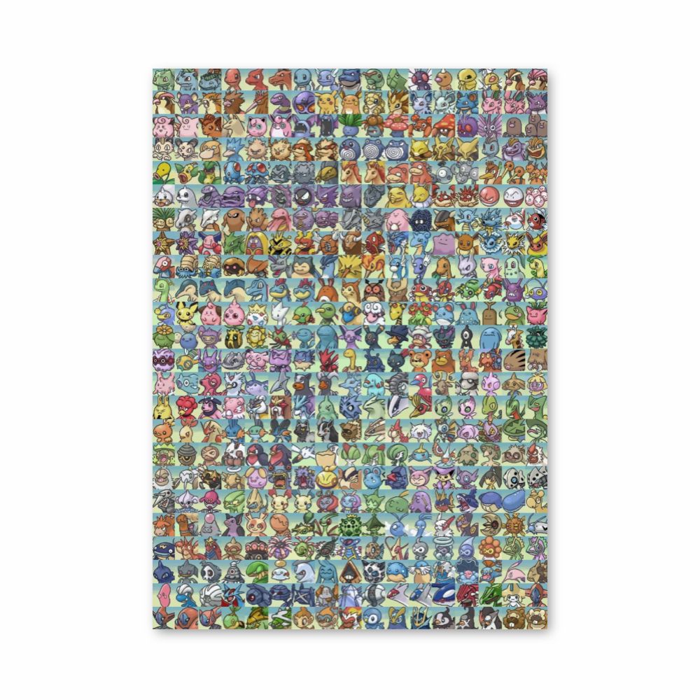 Elenco dei Pokemon sul poster