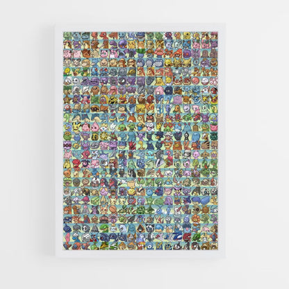 Elenco dei Pokemon sul poster