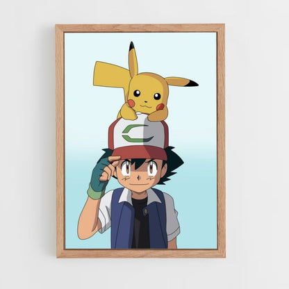 Poster Ash x Pikachu