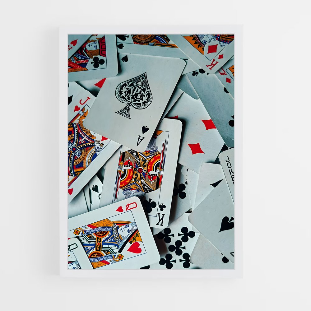 poker-1 cadre Blanc