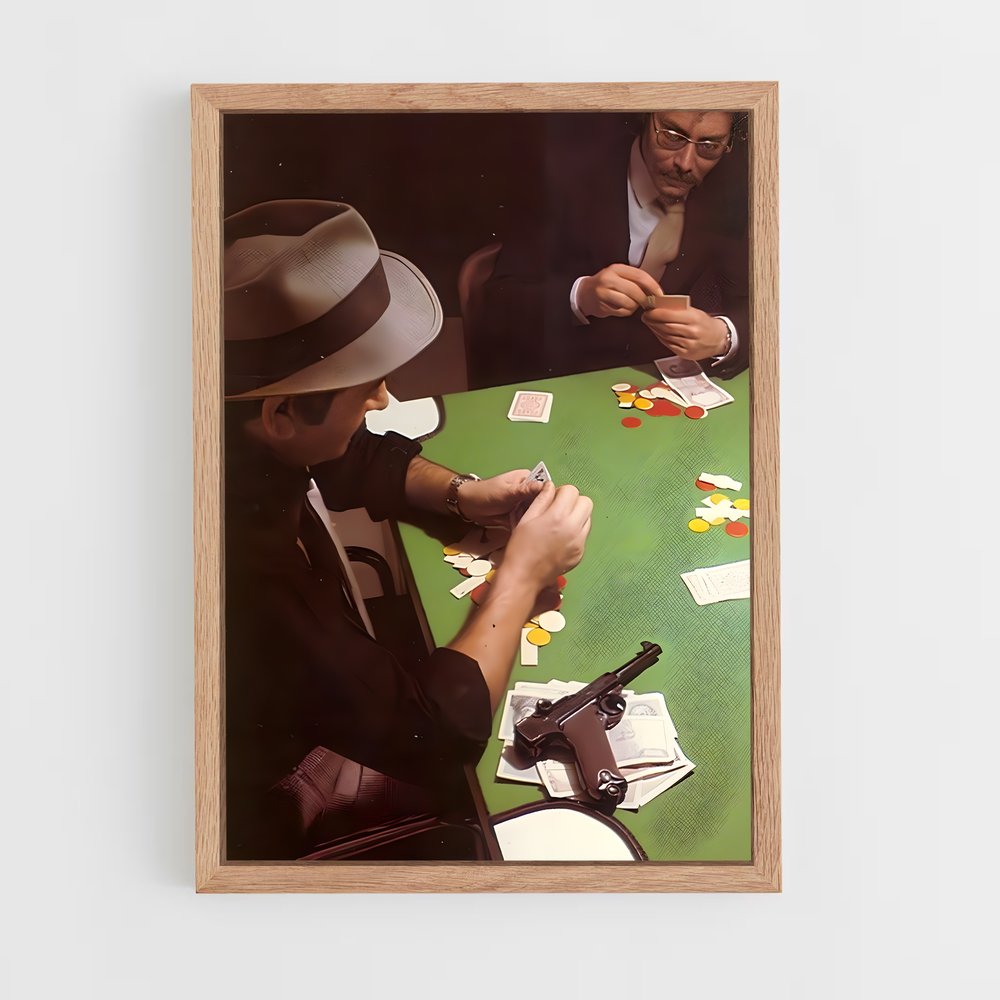 poker-6 cadre Bois clair