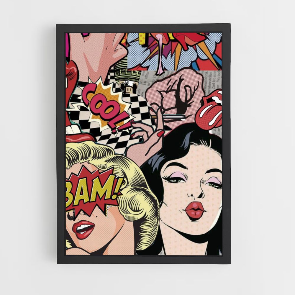 Poster pin-up pop art