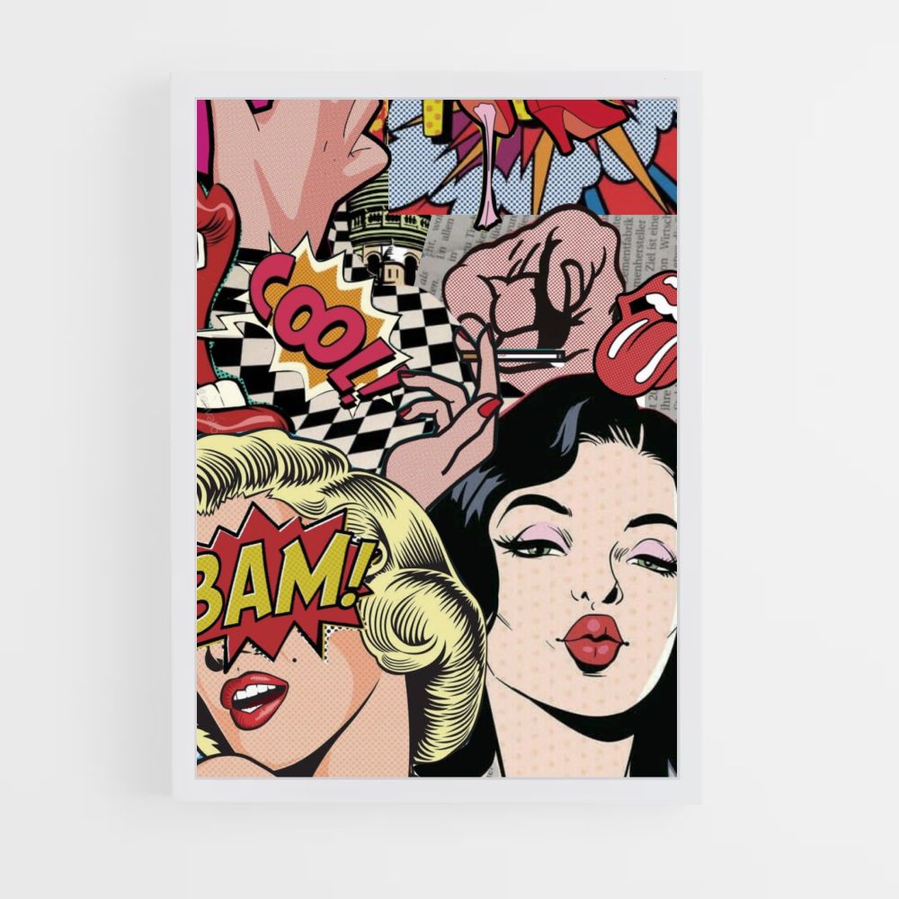 Poster pin-up pop art