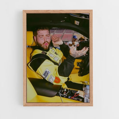 post-malone-12 cadre Bois clair