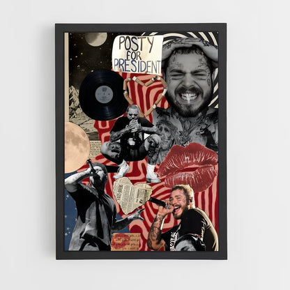 post-malone-18 cadre Noir