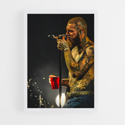 post-malone-23 cadre Blanc