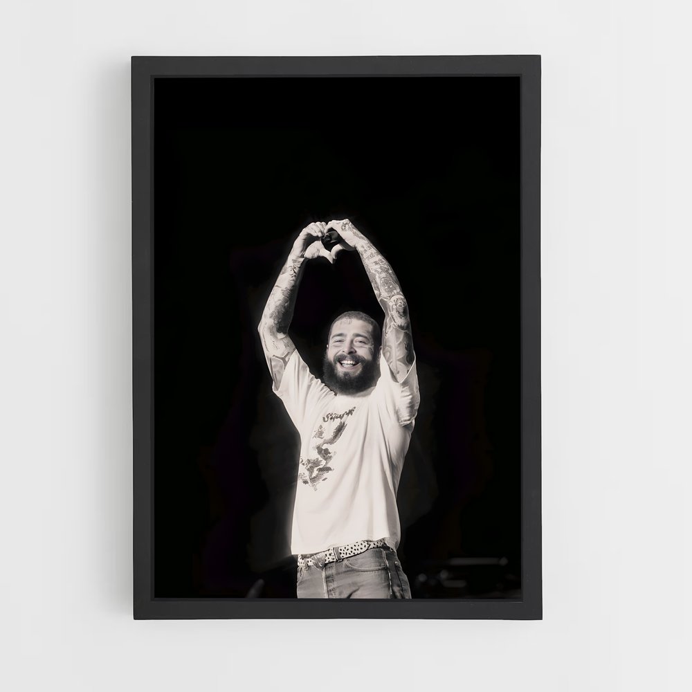 post-malone-6 cadre Noir