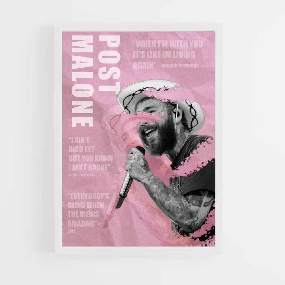 Poster Post Malone Rose