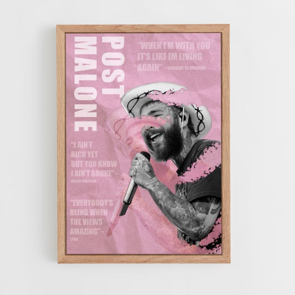 Poster Post Malone Rose