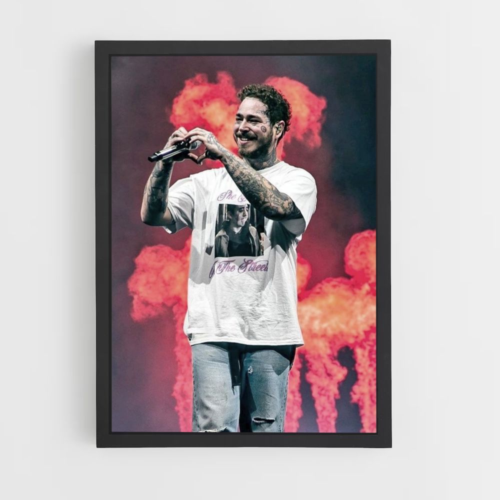 Poster dell'incendio di Post Malone