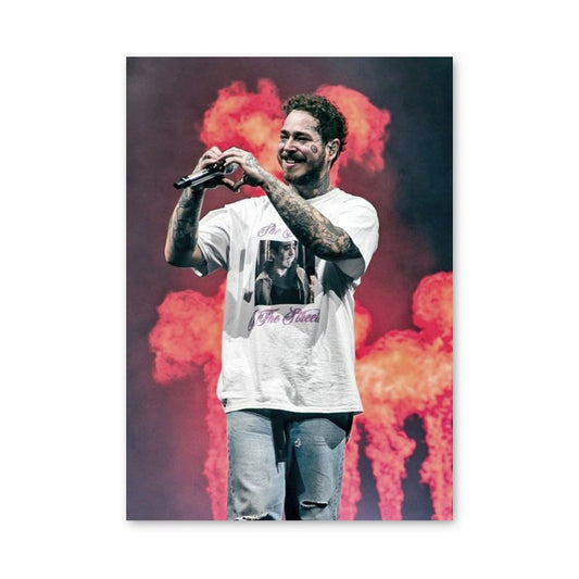 Poster dell'incendio di Post Malone