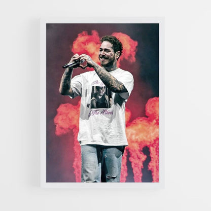 Poster dell'incendio di Post Malone