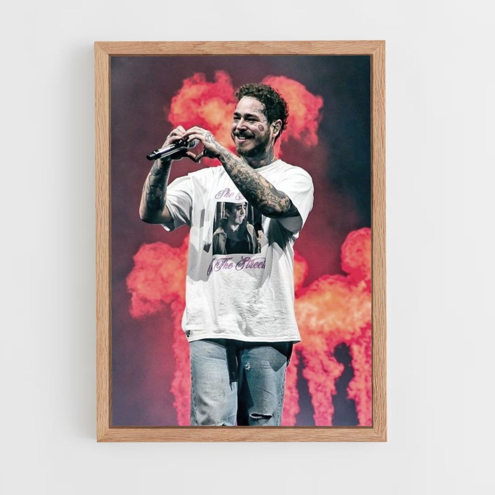 Poster dell'incendio di Post Malone