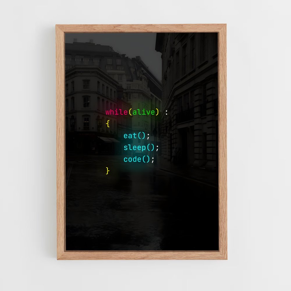 programmer-14 cadre Bois clair