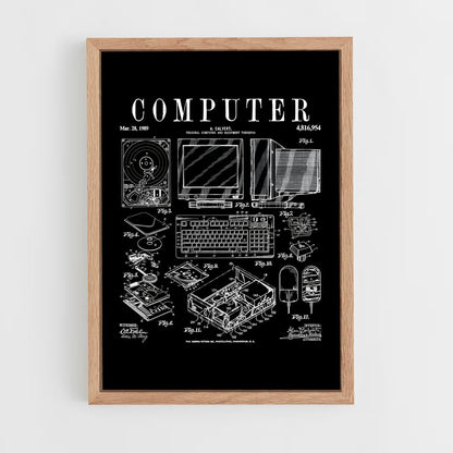 programmer-7 cadre Bois clair