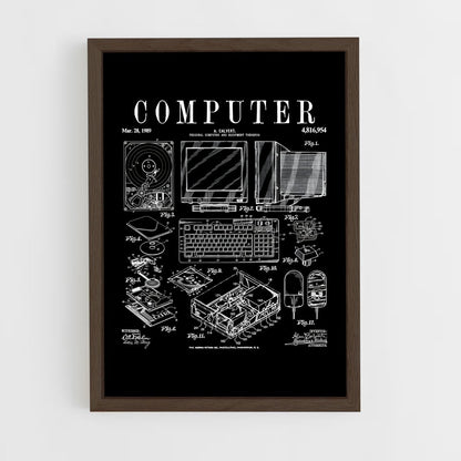 programmer-7 cadre Bois foncé
