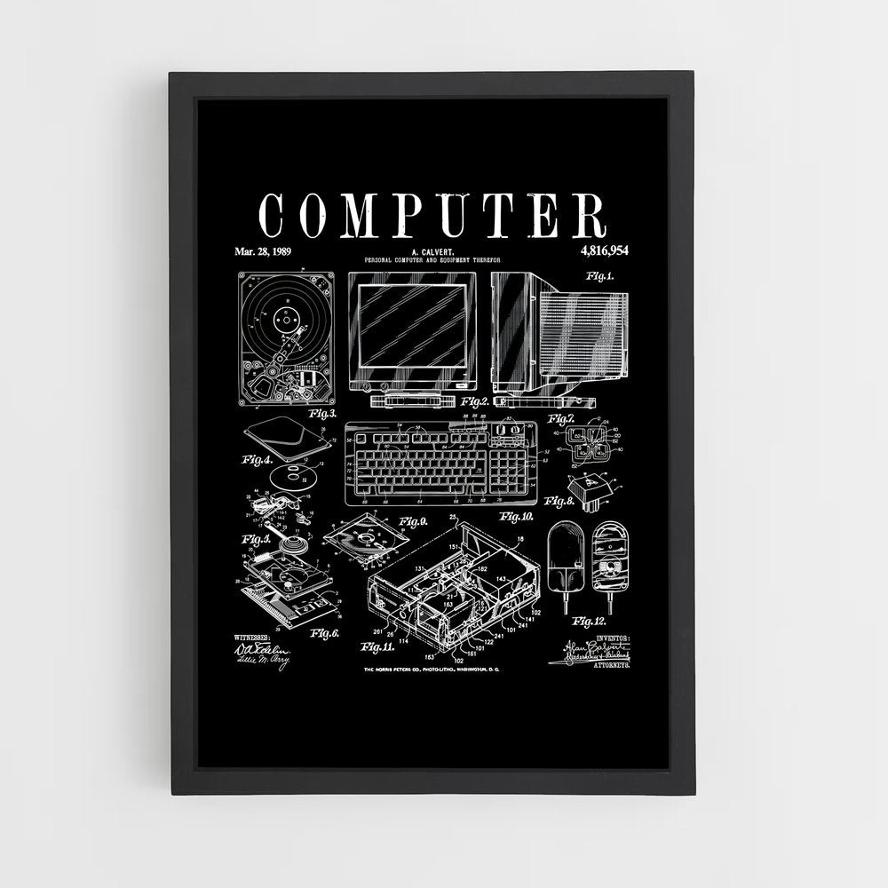 programmer-7 cadre Noir