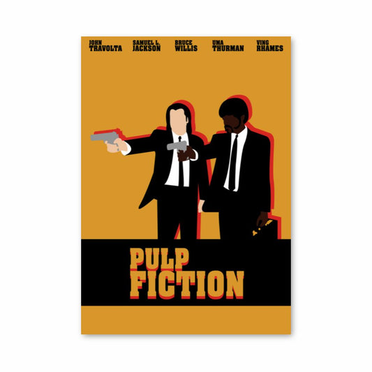 Disegno del manifesto di Pulp Fiction