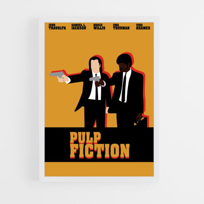 Disegno del manifesto di Pulp Fiction