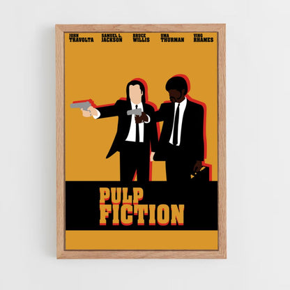 Disegno del manifesto di Pulp Fiction